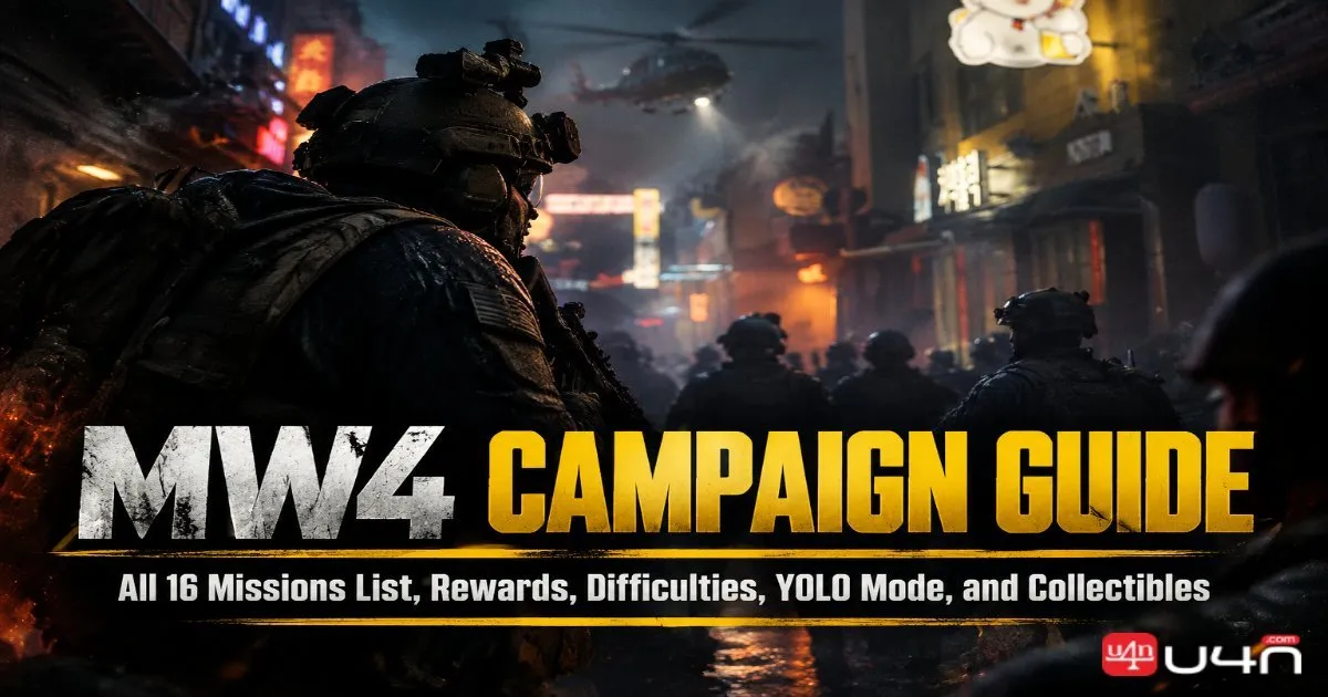 MW4 Campaign Guide: All 16 Missions List, Rewards, Difficulties, YOLO Mode, and Collectibles