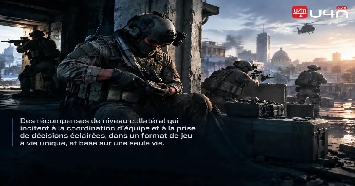 Une équipe tactique se prépare à défendre un objectif multijoueur