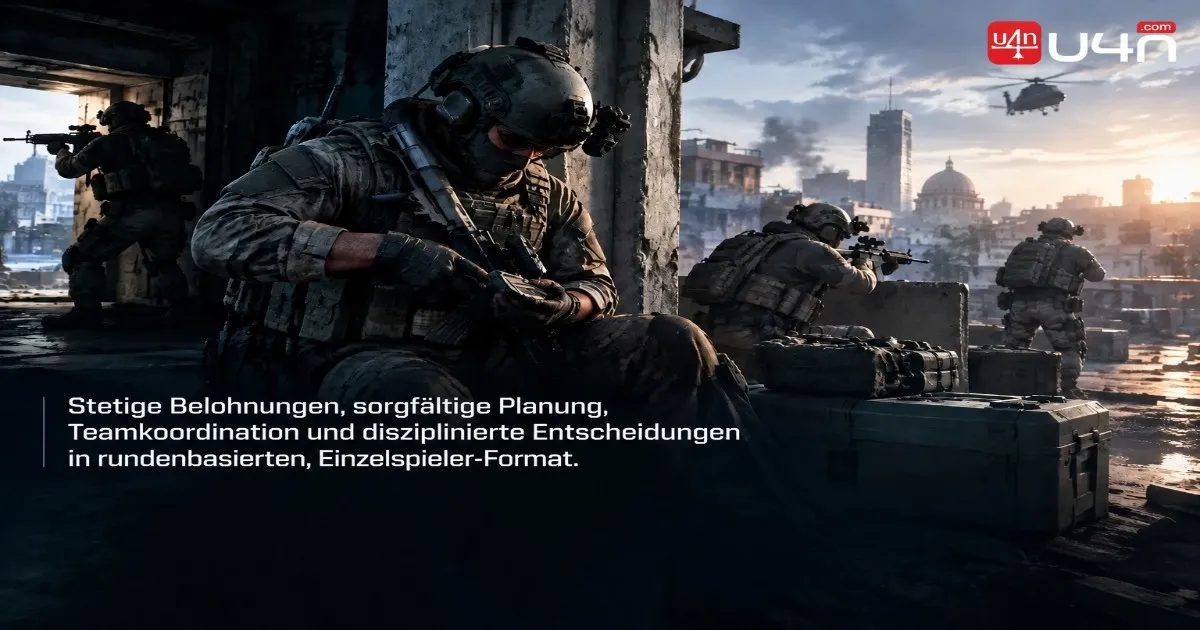 Ein taktisches Team bereitet sich darauf vor, ein Mehrspieler Ziel zu verteidigen