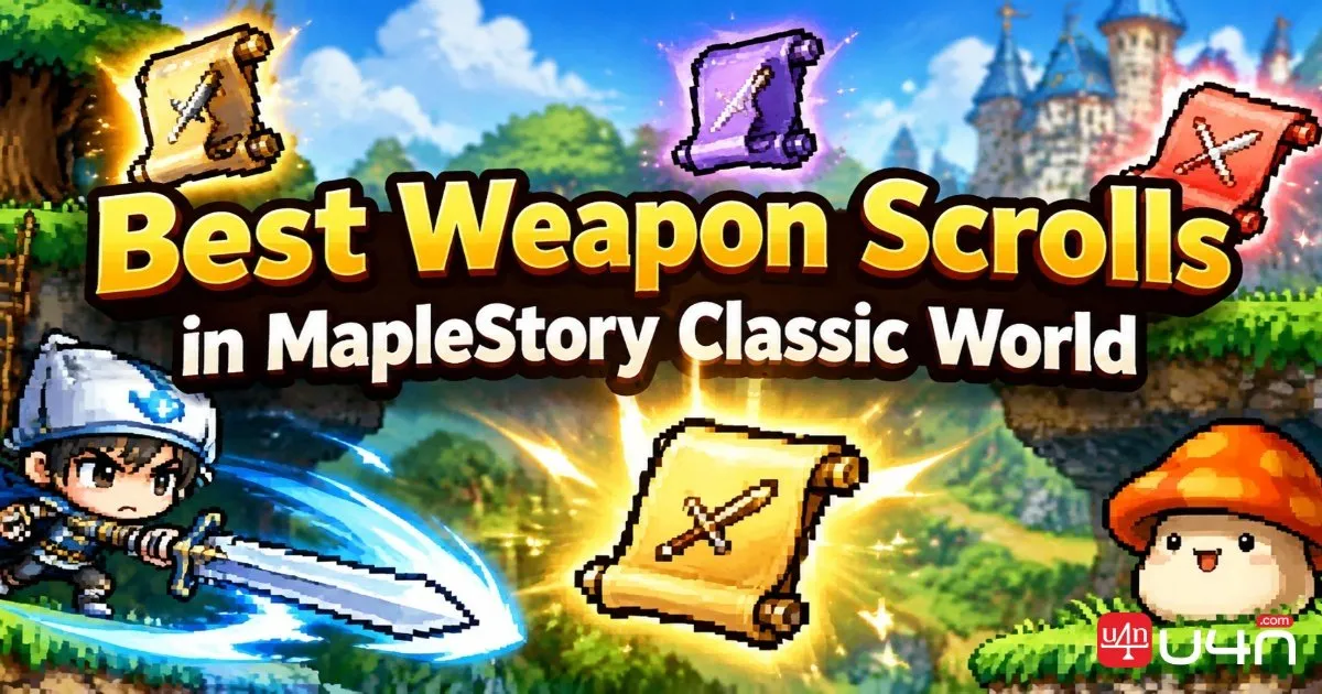 Best Weapon Scrolls in MapleStory Classic World