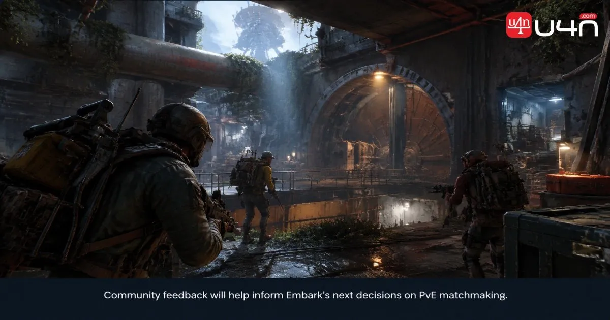 Raiders exploring an abandoned facility in ARC Raiders