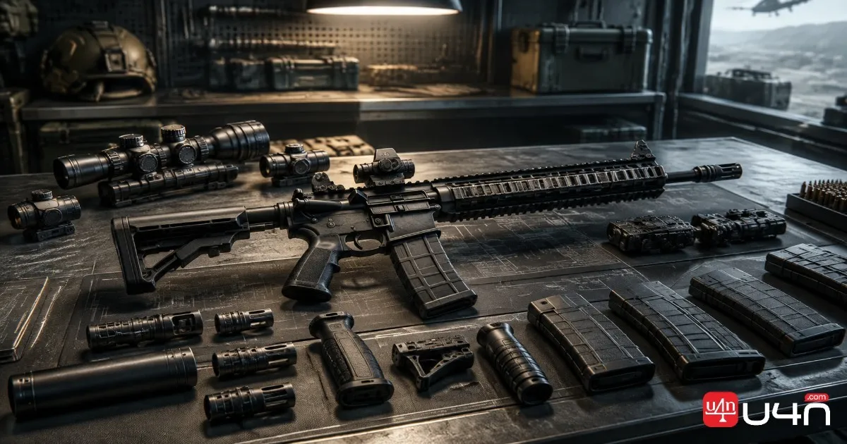 Call of Duty Modern Warfare 4 weapon progression and Gunsmith loadout customization