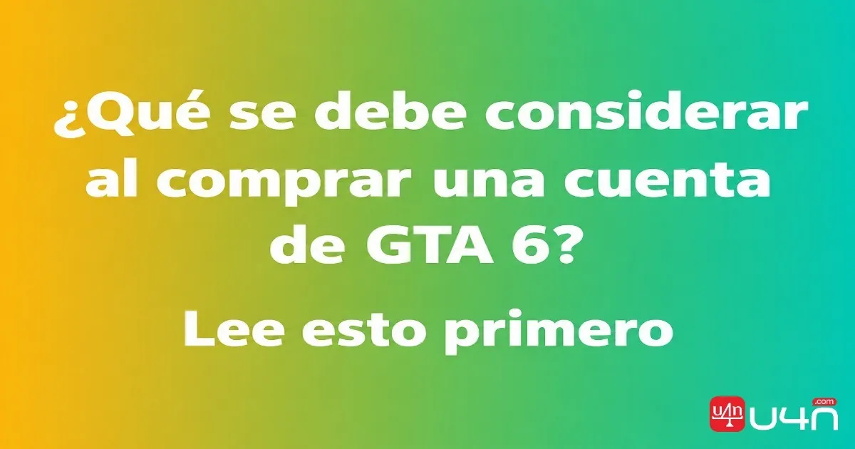 Thinking of Buying a GTA 6 Account? Read This First