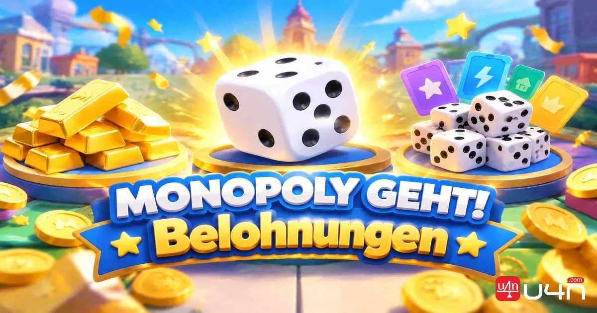 MONOPOLY GO! Gold Bars and Dice Roll rewards