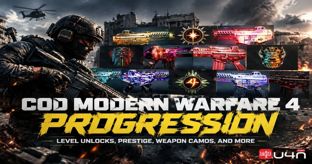 COD Modern Warfare 4 Progression: Level Unlocks, Prestige, Weapon Camos, and More