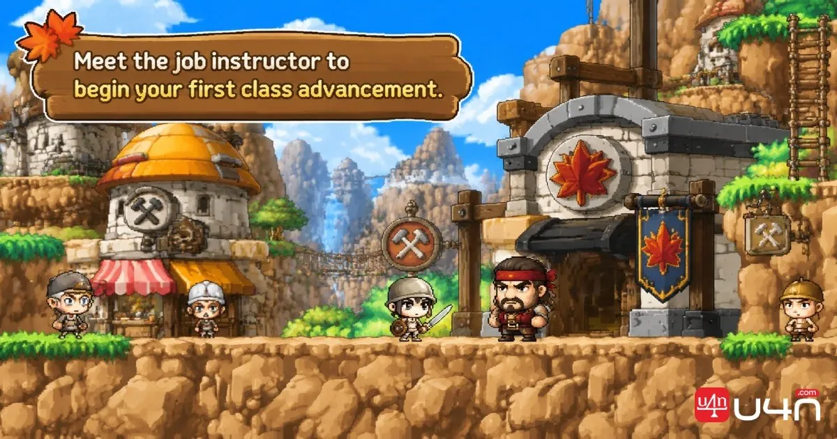 MapleStory Classic World character preparing for the first job advancement in Victoria Island
