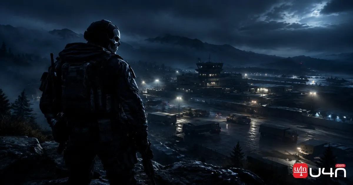 Ghost standing alone at a covert military facility after the reported dissolution of Task Force 141