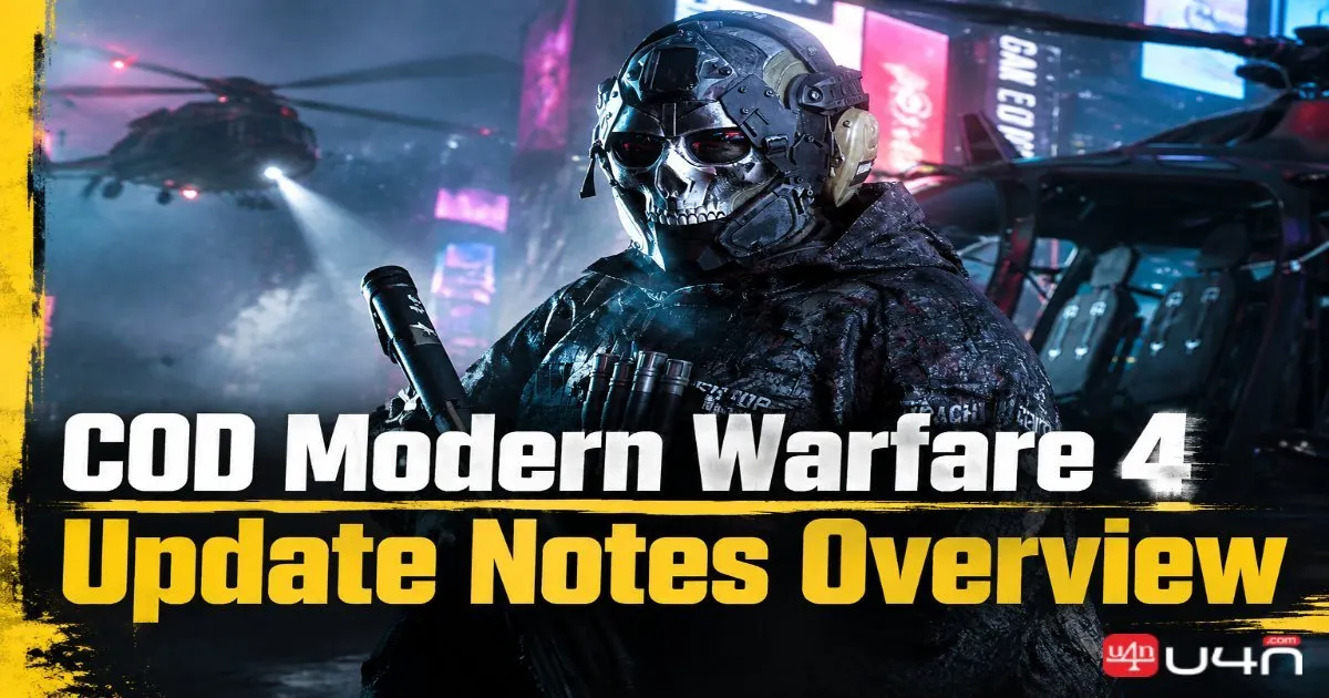 COD Modern Warfare 4 Update Notes Overview