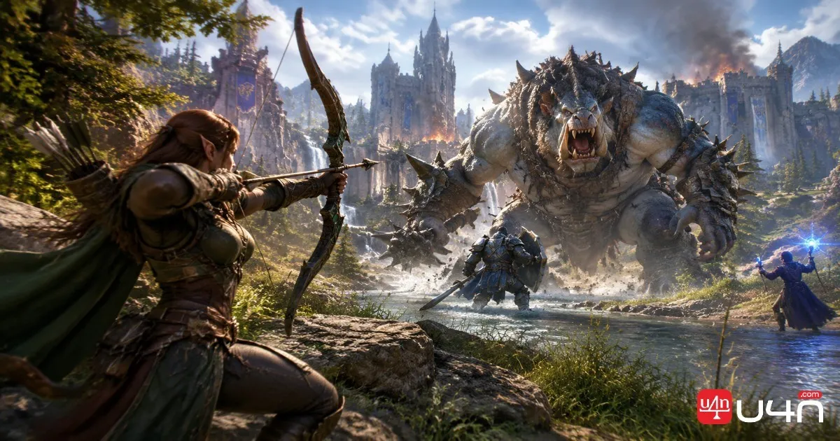 Marksmanship Hunter ranged combat and bow attacks in a fantasy MMORPG