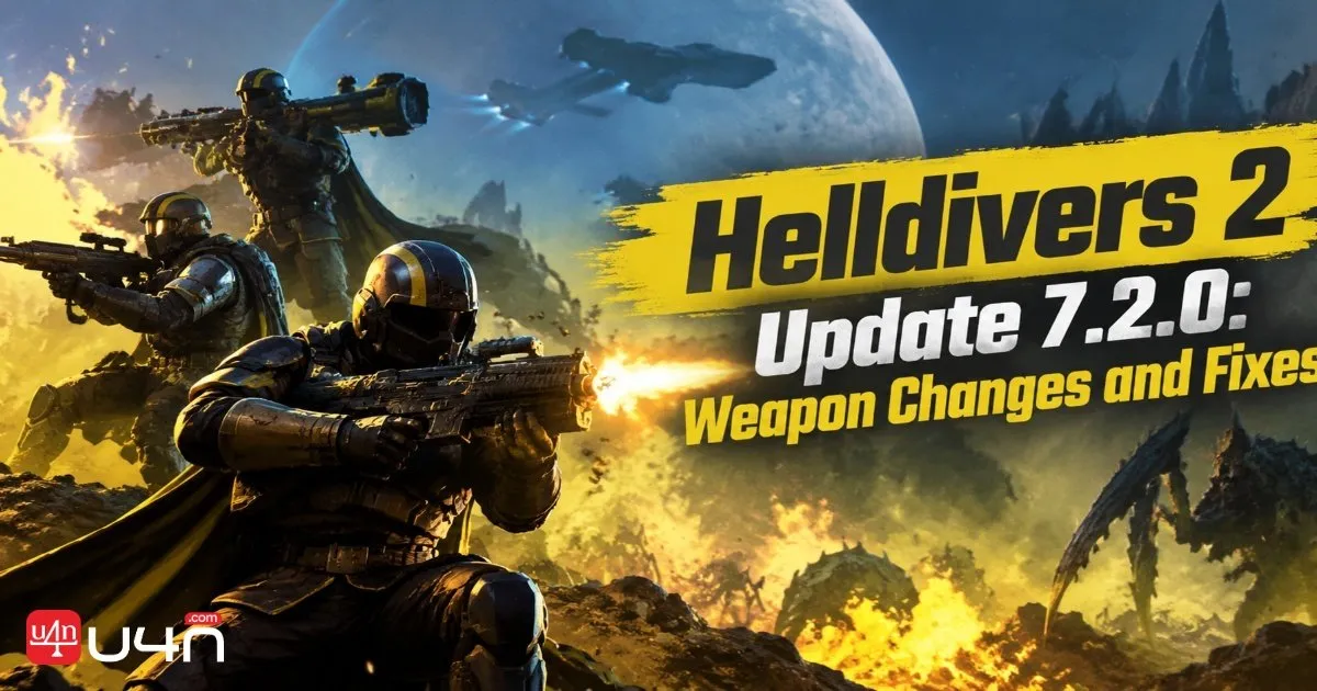 Helldivers 2 Update 7.2.0: Waffenänderungen und Fehlerbehebungen