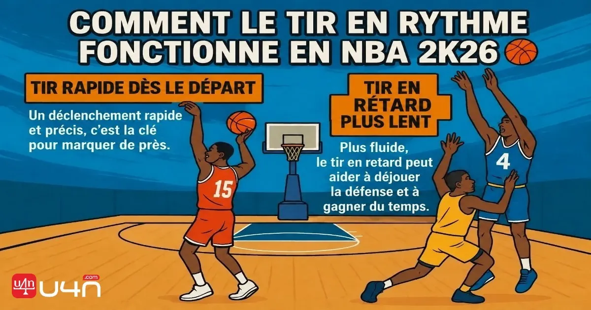Fonctionnement du tir au rythme dans NBA 2K26