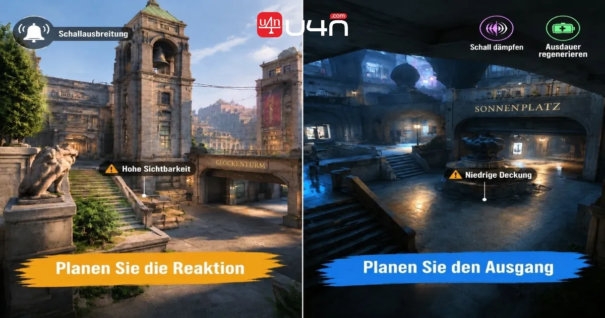 Bell Tower and Sunken Plaza farming risks illustrated with gameplay screenshots