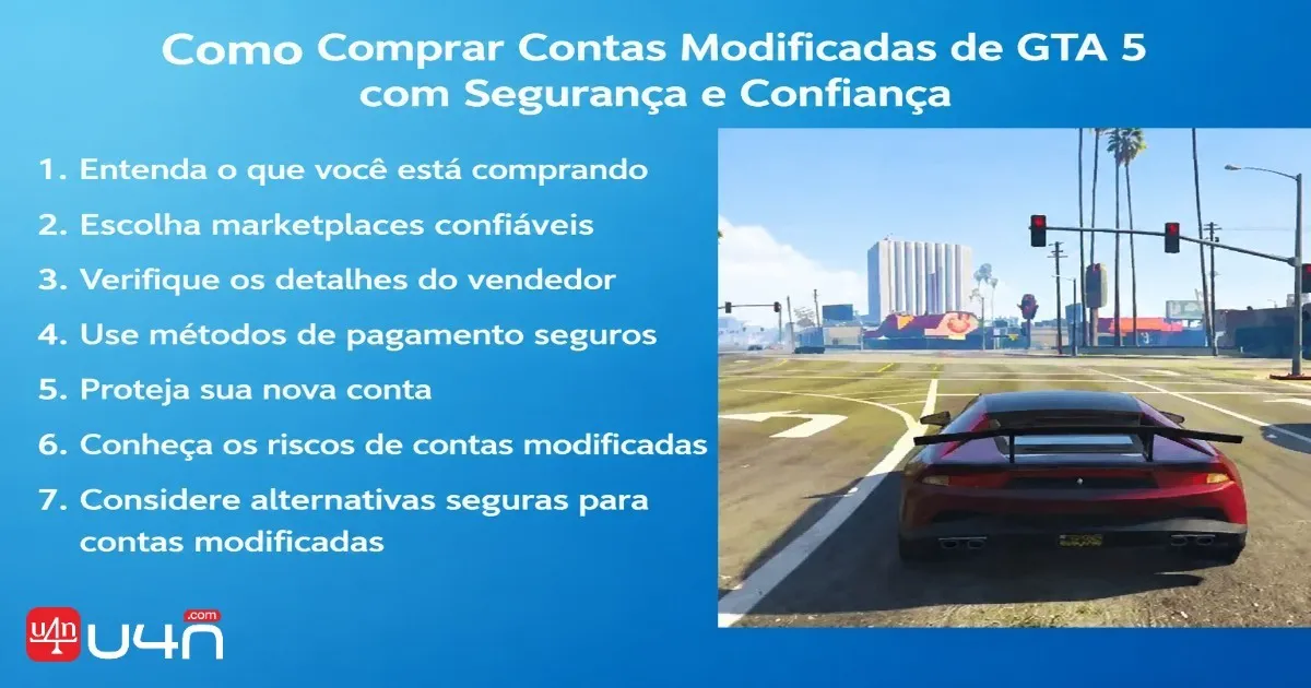 Como comprar contas modificadas de GTA 5 com segurança