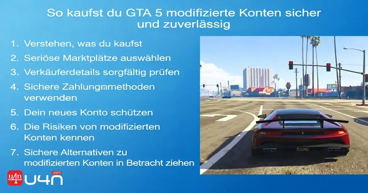 So kaufst du modifizierte GTA 5 Konten sicher