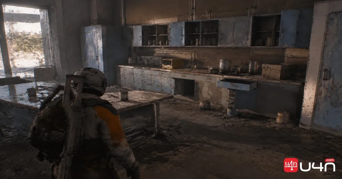 ARC Raiders player approaching an Observatory window with a movement tool