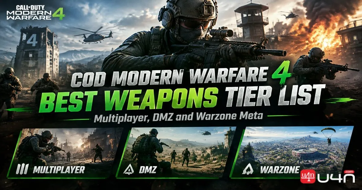 Call of Duty: Modern Warfare 4 - Classement des meilleures armes