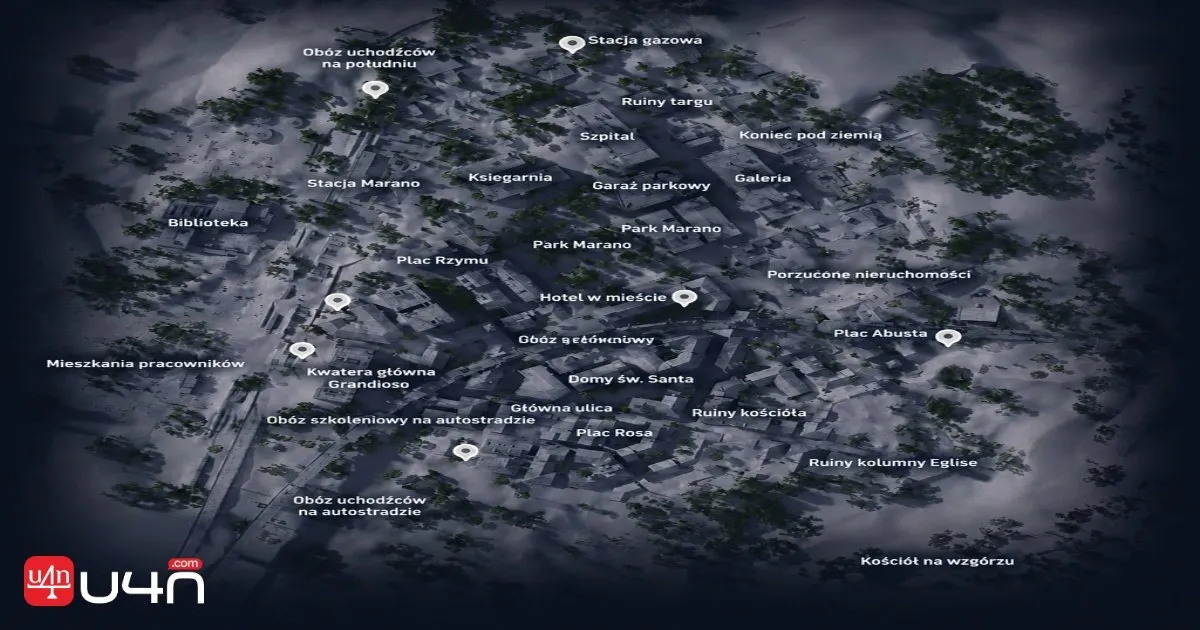 Mapa lokalizacji Raider Cache na Buried City