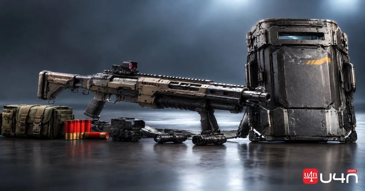 ARC Raiders Toro shotgun, Heavy Shield, and equipment setup