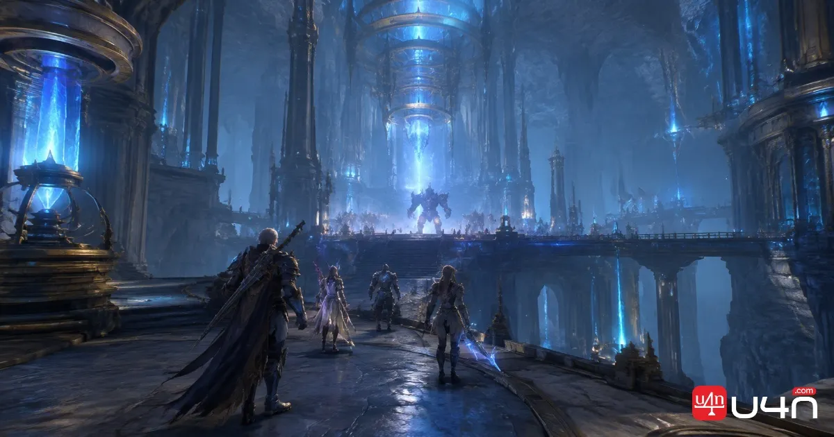 Deus Research Base dungeon environment in Aion 2