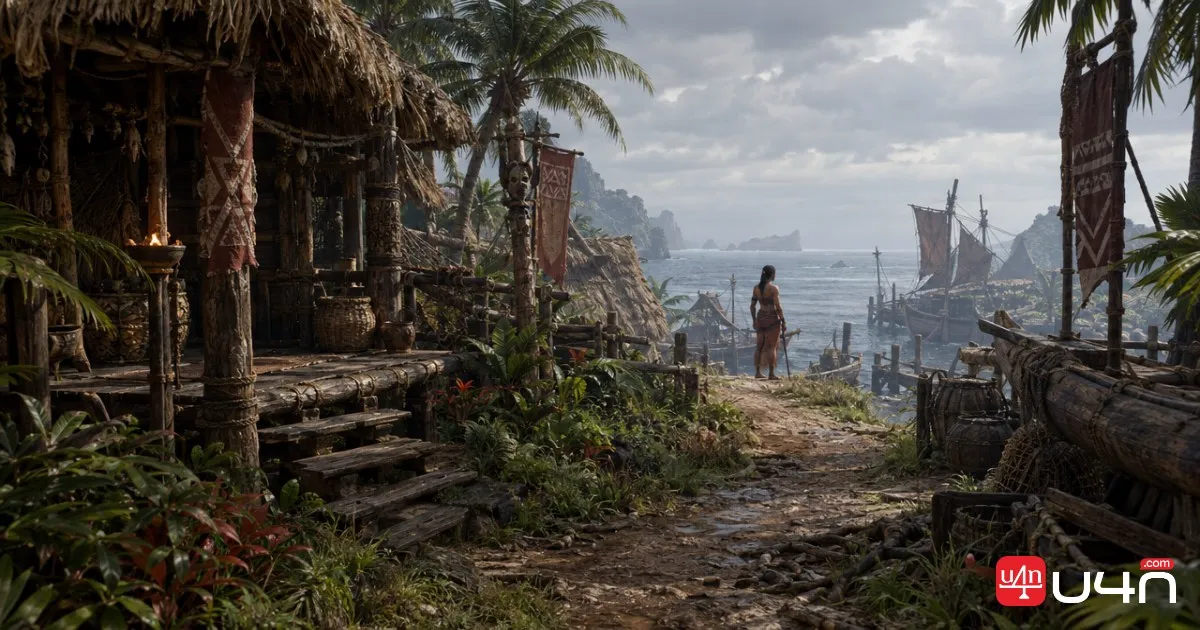 Karui village on Ngakanu Island in Path of Exile 2