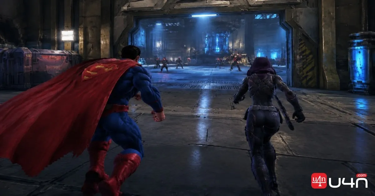 DC Universe Online superhero preparing for combat in a city environment