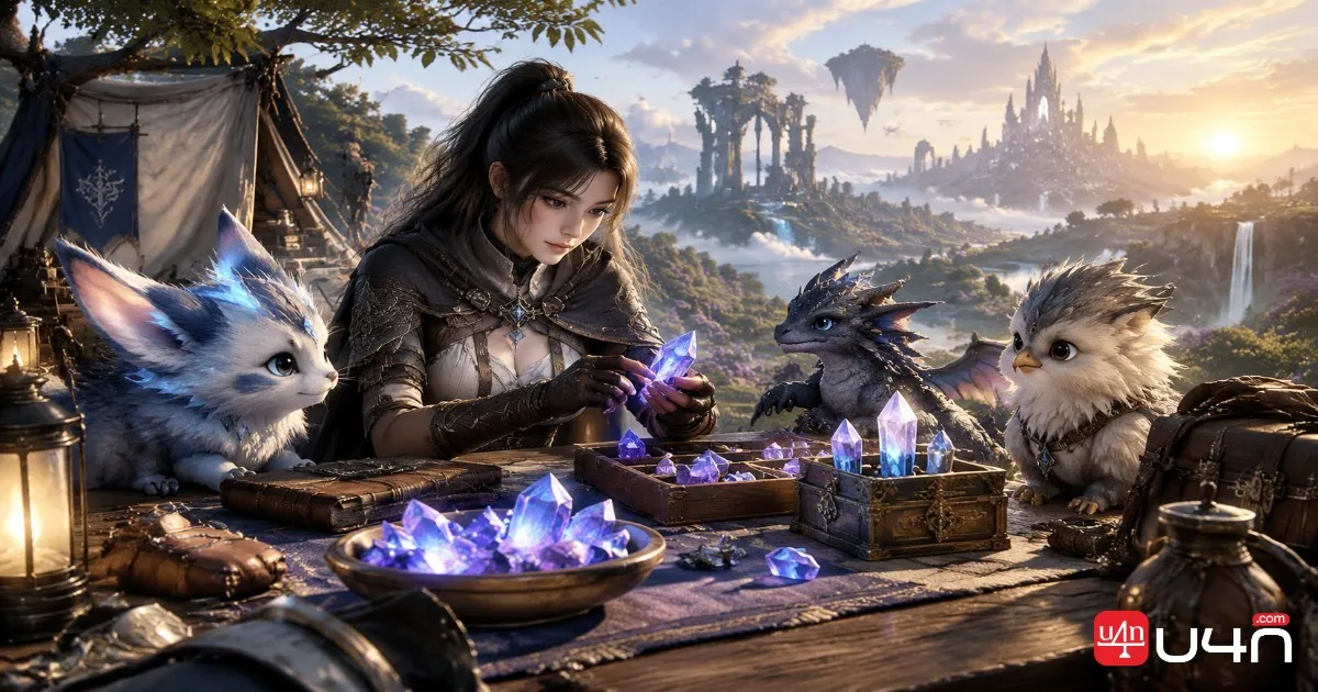 Aion 2 pet companions and Soul Crystals illustrating Genus Insight resource management