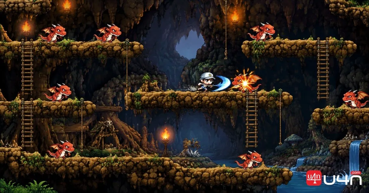 Lorang training area at Florina Beach in MapleStory Classic World