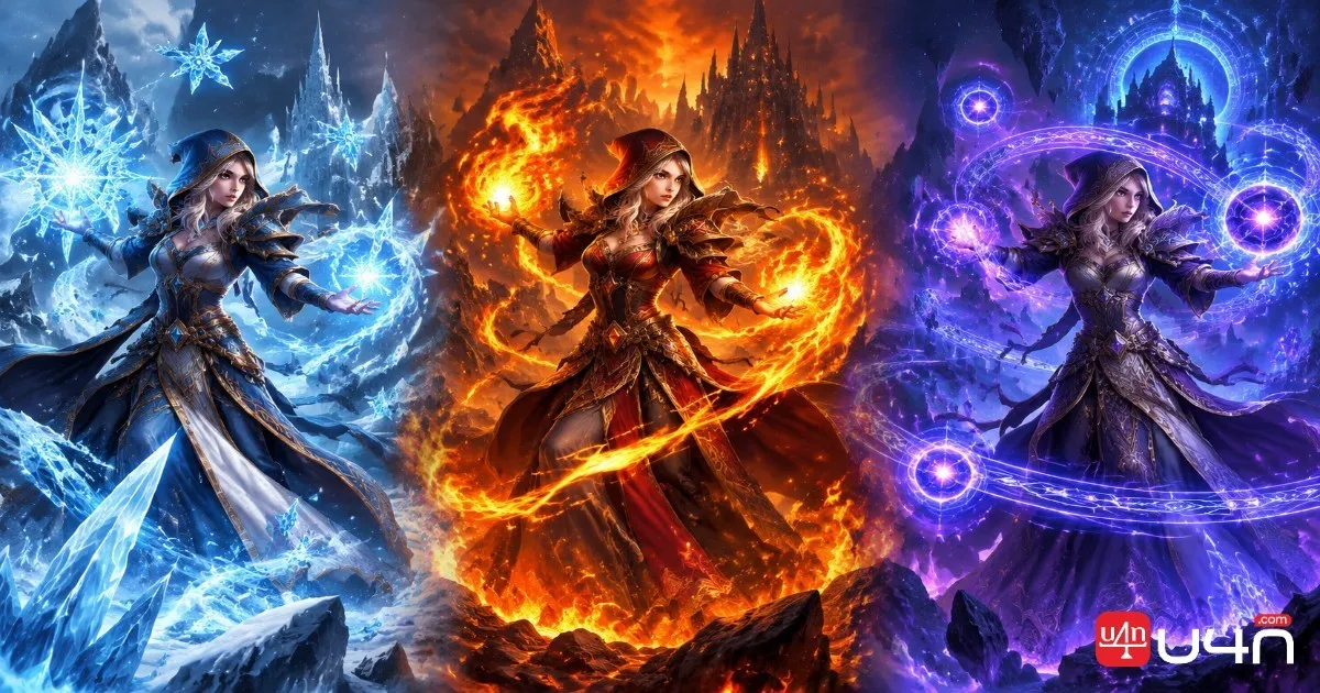 WoW Forever Mage Frost Fire and Arcane specialization comparison