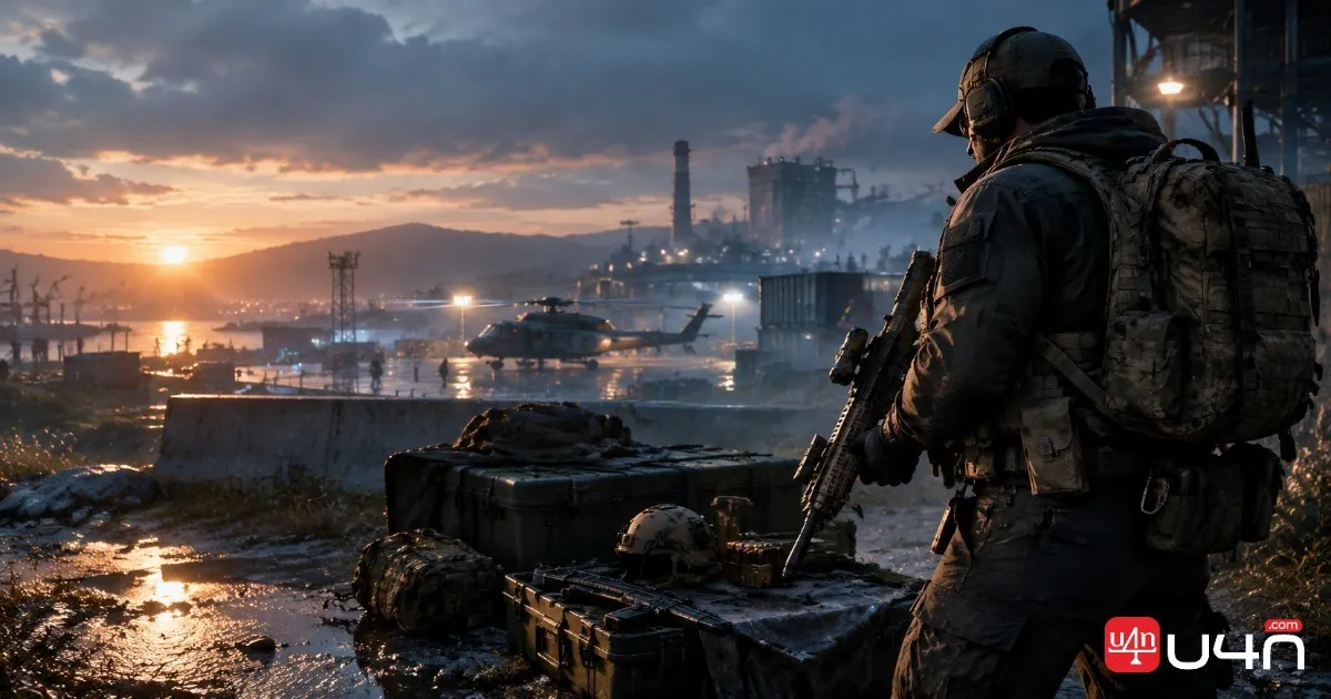 MW4 DMZ operator carrying a customized weapon near an extraction point