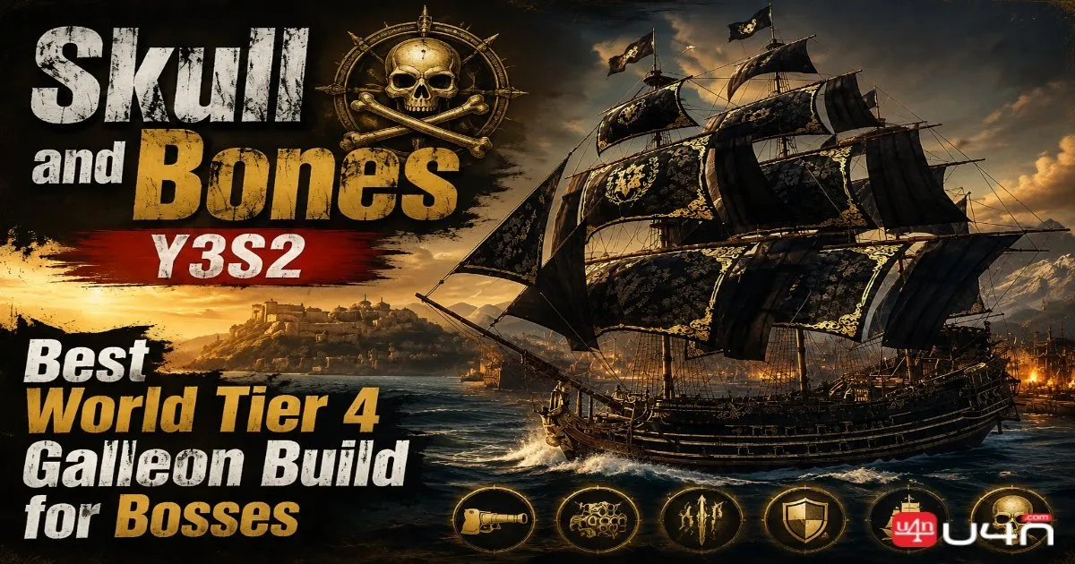 Skull and Bones Y3S2: Best World Tier 4 Galleon Build for Bosses