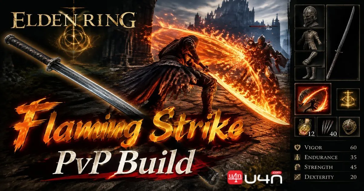 Elden Ring Great Katana Flaming Strike PvP Build