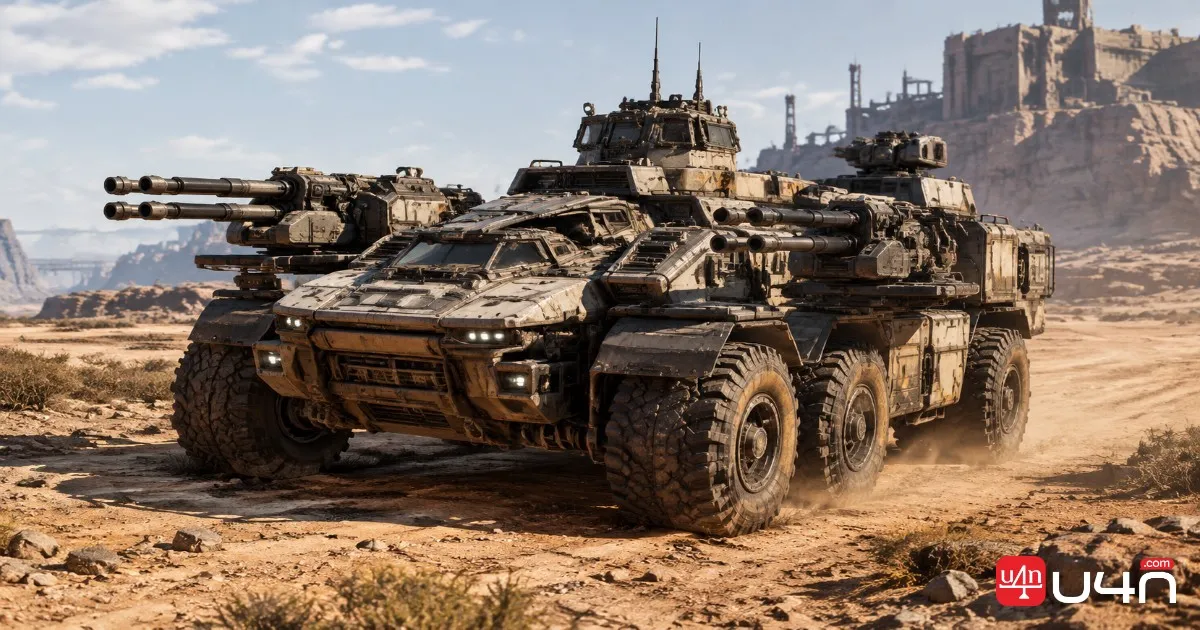 SAND Raiders of Sophie broadside Trampler with side-mounted cannons and a protected central structure