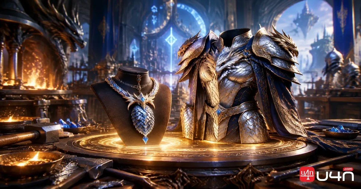 Aion 2 crafted equipment and upgrade materials representing the updated Amplify progression system