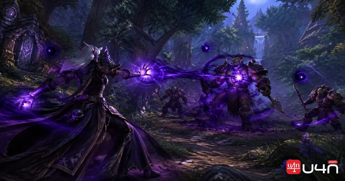 WoW Forever Priest healing a warrior tank during a challenging dungeon encounter