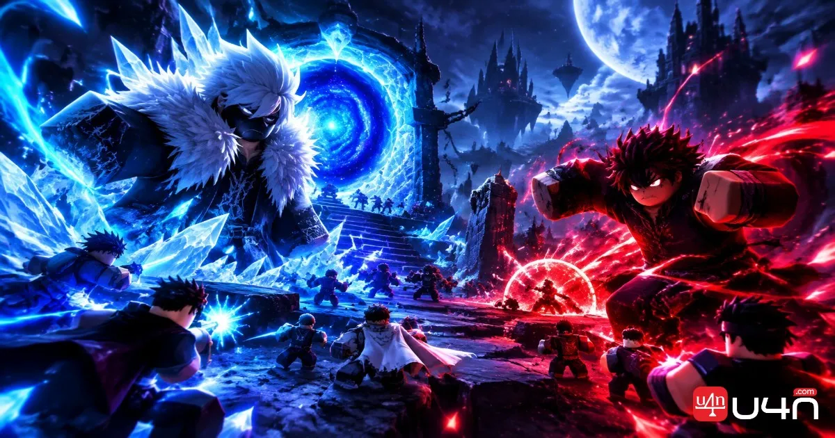 Frost Moon and Patternine portal battles in All Star Tower Defense X