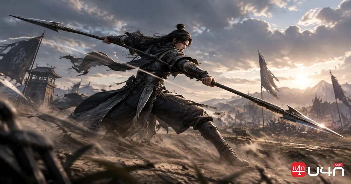 Dual Spears martial arts combat concept in Where Winds Meet