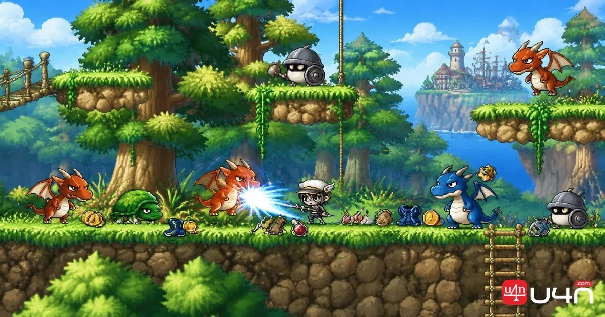 MapleStory Classic World Copper Drake and Drake monsters in Victoria Island