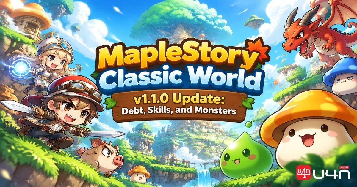MapleStory Classic World v1.1.0 Update: Debt, Skills, and Monsters