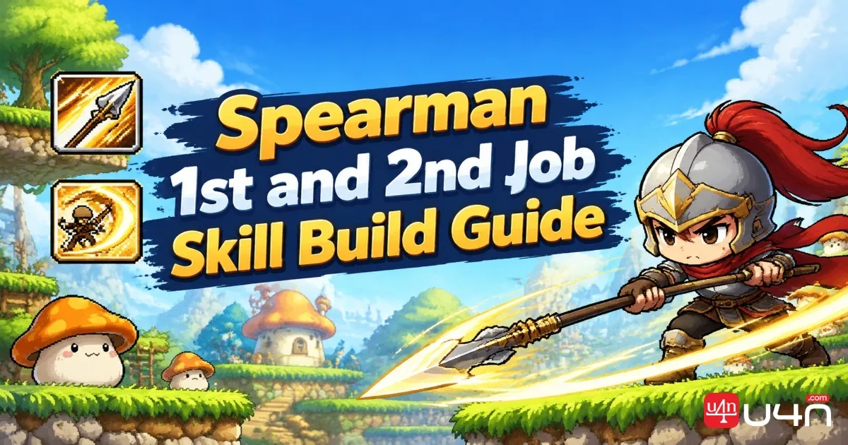 MapleStory Classic World Spearman 1st and 2nd Job Skill Build Guide