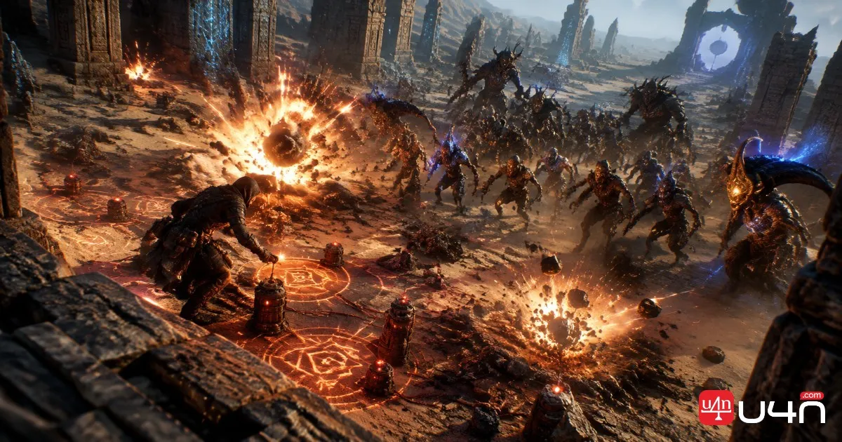Path of Exile Harvest farming in the Sacred Grove with monsters and Lifeforce