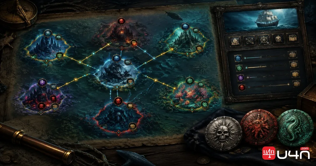 Path of Exile Curse of the Allflame underwater exploration with Allflame Lanterns