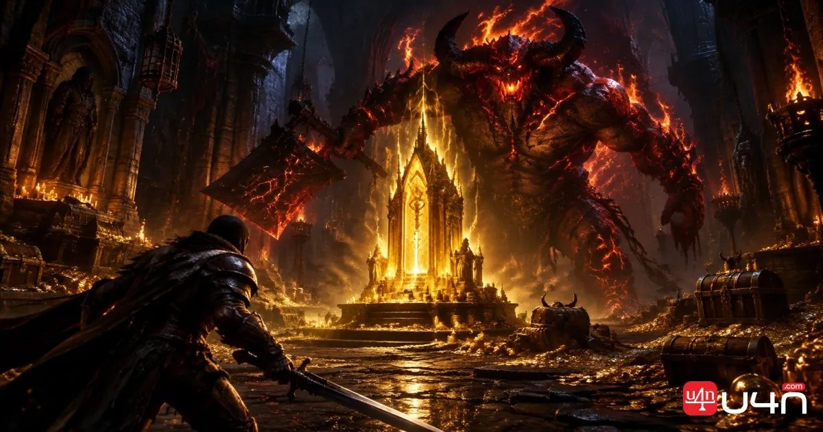 Goblin treasure hunters and the Burning Butcher in a dark fantasy setting