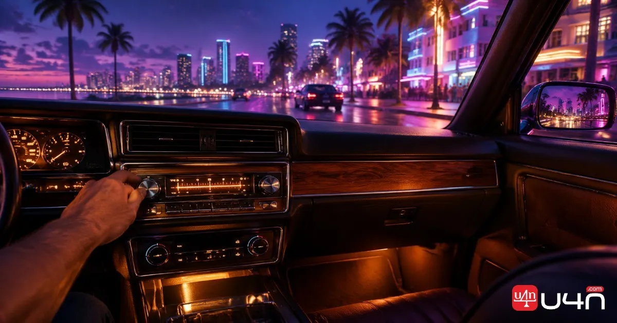 Autoradio in GTA 6 und nächtliche Fahrt durch Vice City