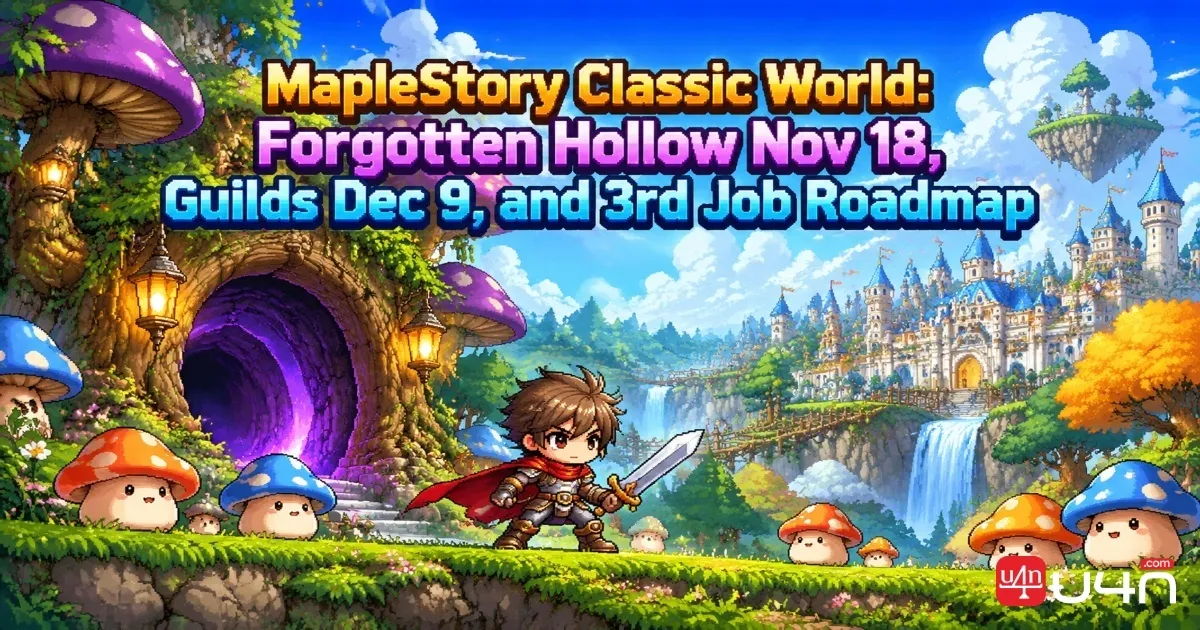 MapleStory Classic World Next Chapter: Forgotten Hollow, Guilds, and 3rd Job
