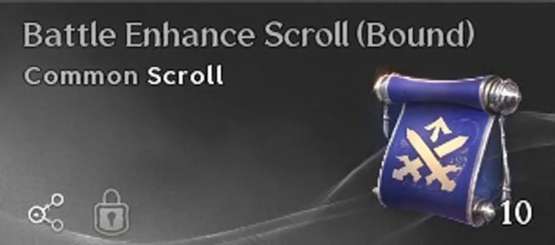 Battle Enhance Scroll Bound reward with a quantity of ten
