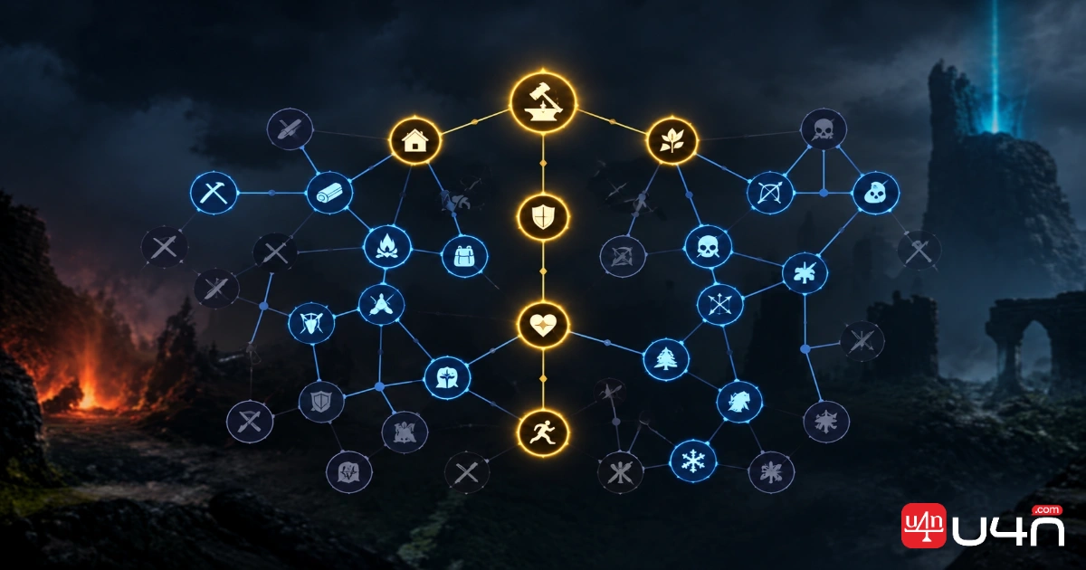 Übersicht der Skill-Prioritäten für den Kampfmagier mit Schwerpunkt auf Blast and Cast