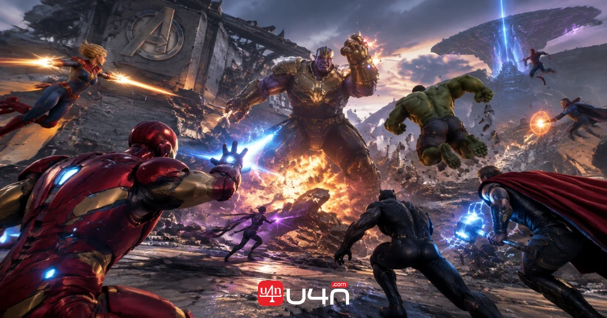 Marvel Rivals 50-player cooperative Thanos boss battle