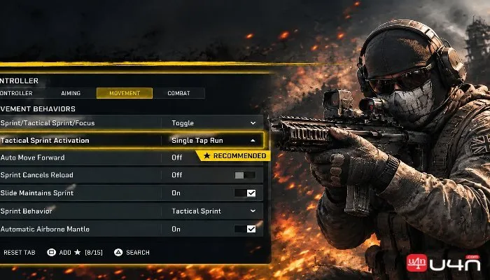 MW4 Player Movement Tactical Sprint
