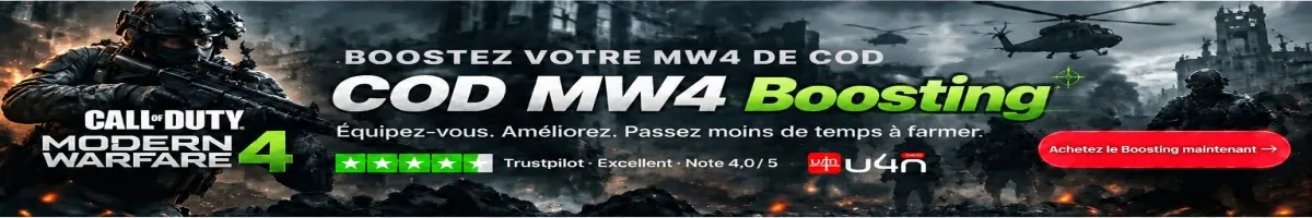 U4N에서 COD MW4 부스팅 구매