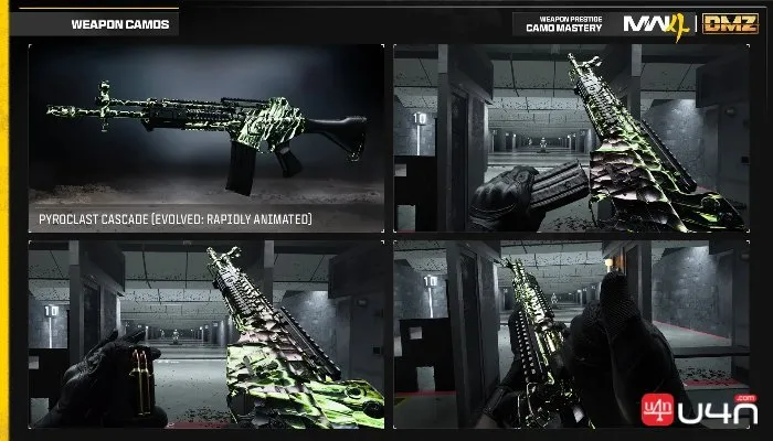 MW4 Weapon Camo progression stages